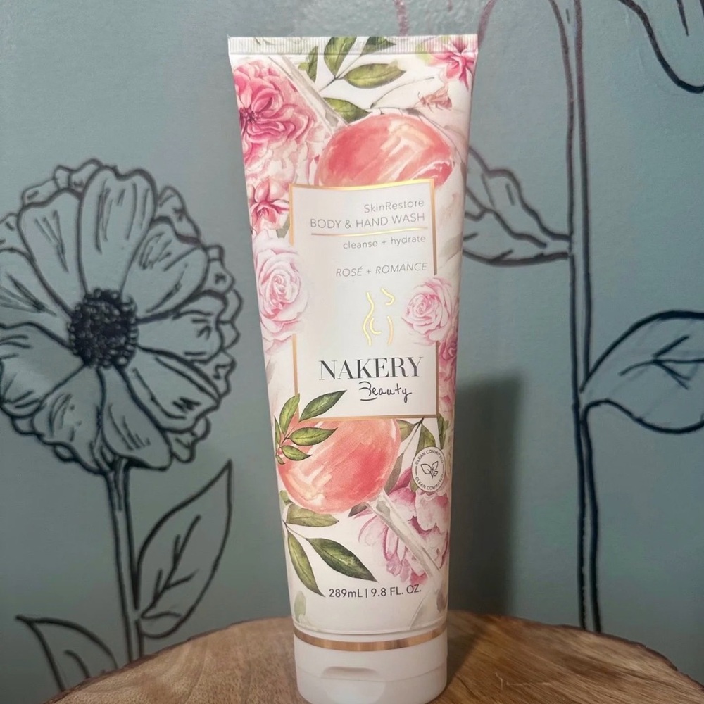 Nakery Beauty Rose + Romance Body & Hand Wash — Pink Floral Scent